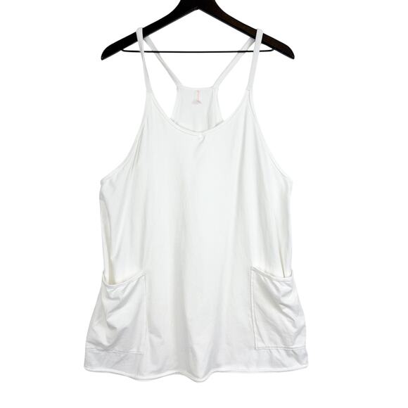Free People Pants - Free People Movement Hot Shot Mini Dress Skort White - M